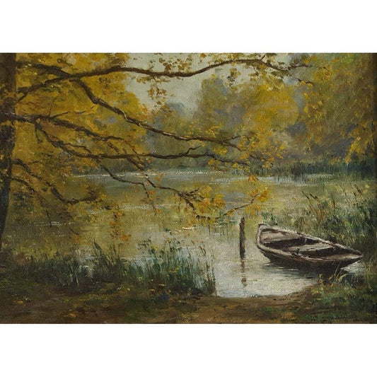 Fernand Rogeron Autumn Morning, Edge of the River - 1927