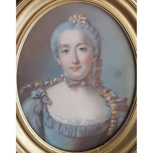 French School Portrait of a Young Woman - Circa 1760