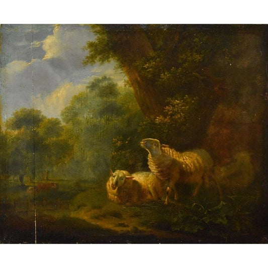 Henri Carpentero - Country Landscape with Sheep