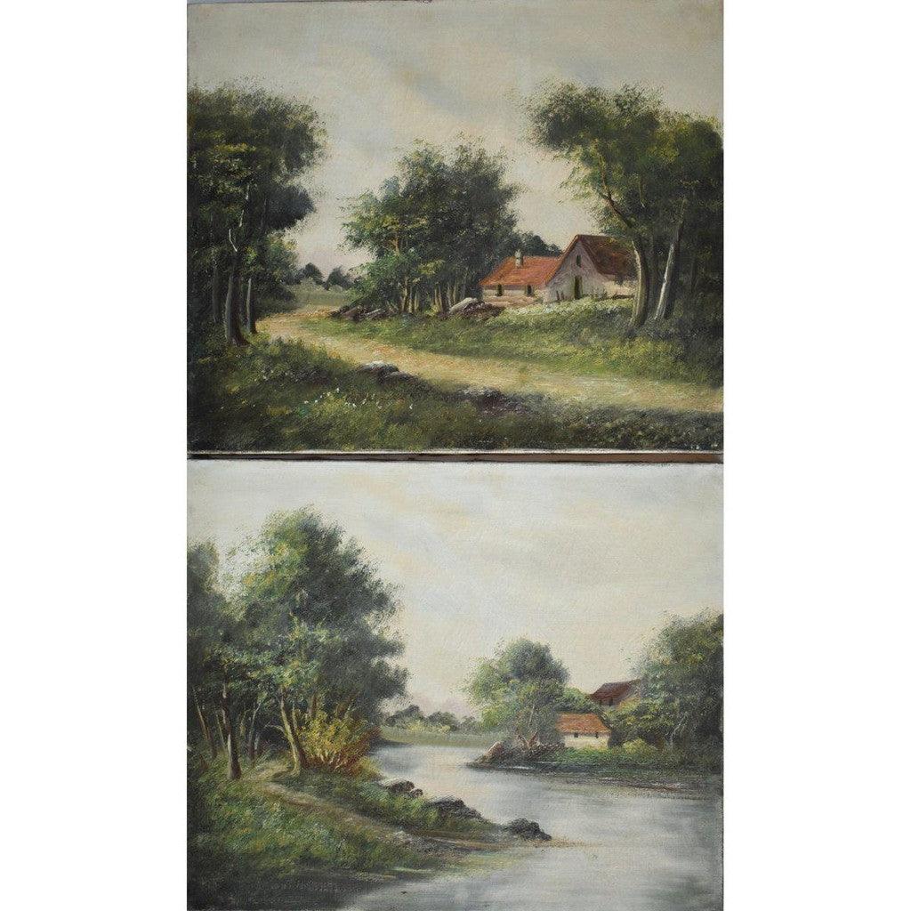 Lucien Henry – Pair of Landscapes