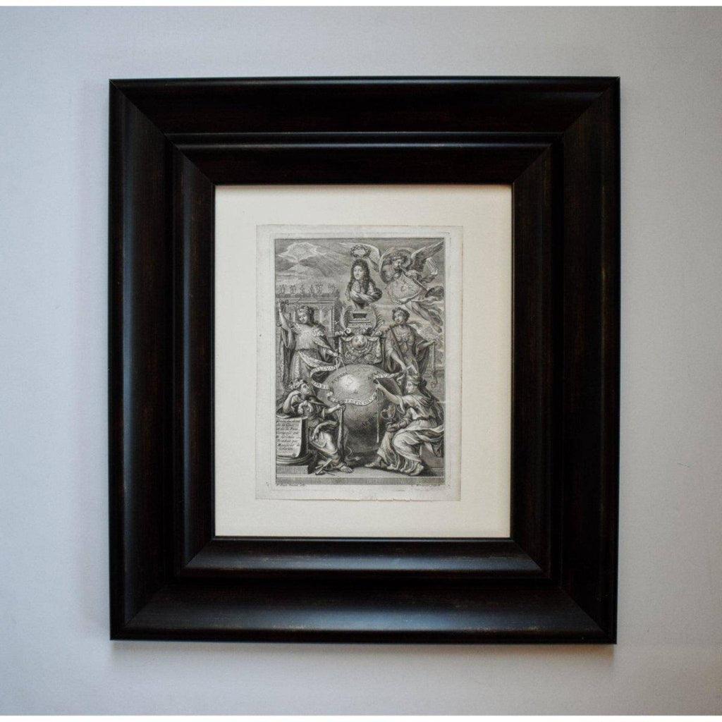 Cornelis Vermeulen 17th century engraving allegory of Louis XIV Winckelmann Gallery