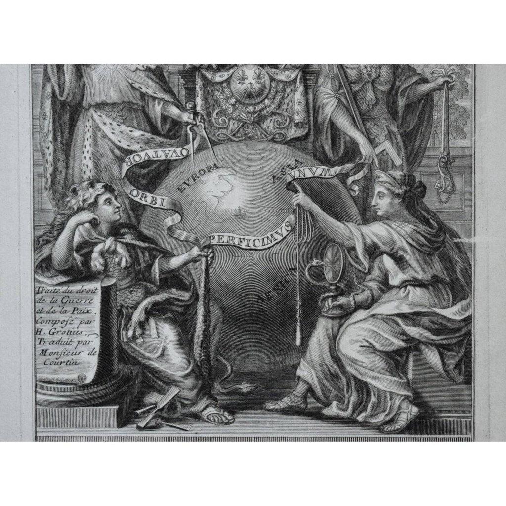 Cornelis Vermeulen 17th century engraving allegory of Louis XIV Winckelmann Gallery