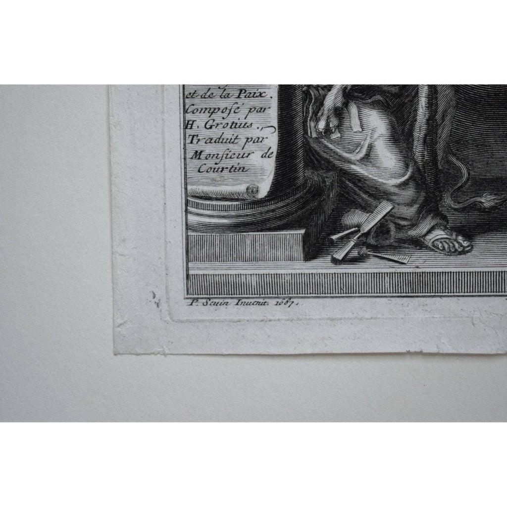 Cornelis Vermeulen 17th century engraving allegory of Louis XIV Winckelmann Gallery