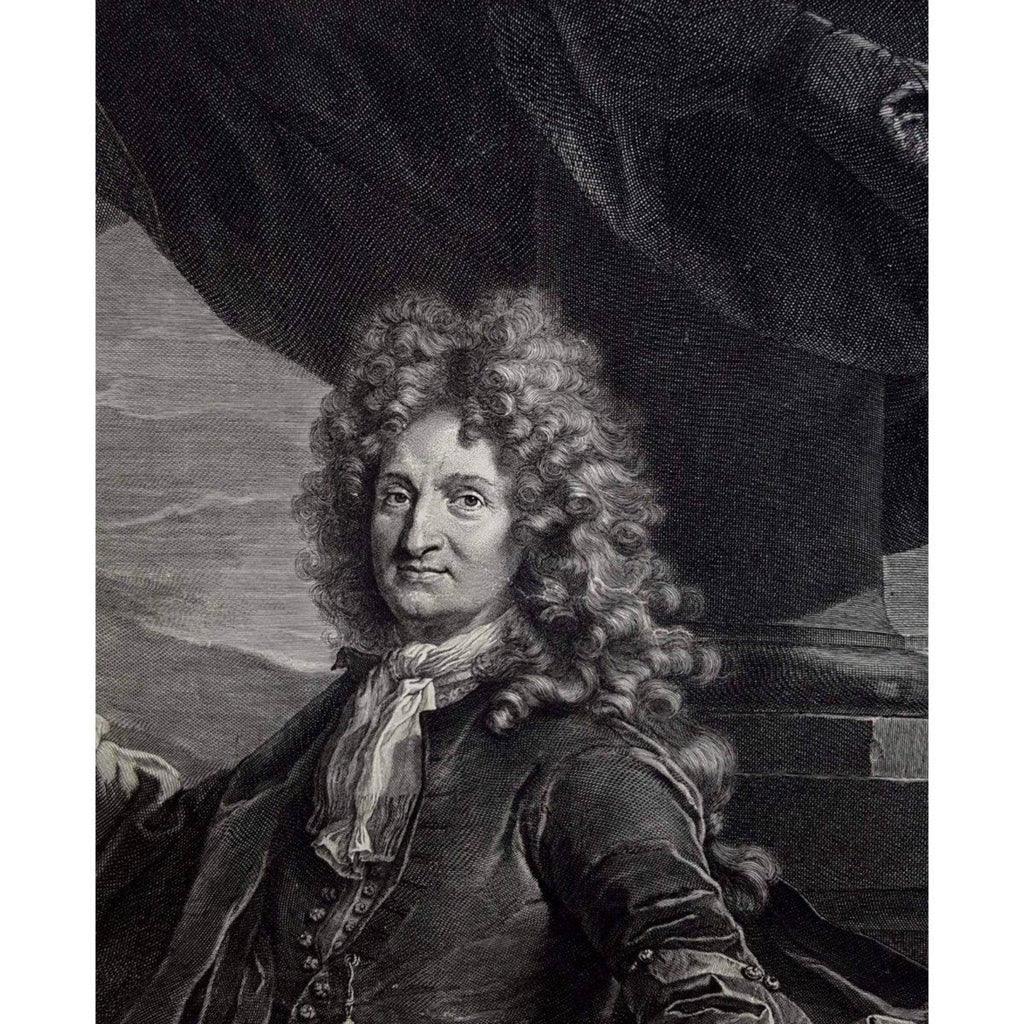 Gérard Edelinck engraving portrait of Charles d'Hozier after Rigaud Winckelmann Gallery