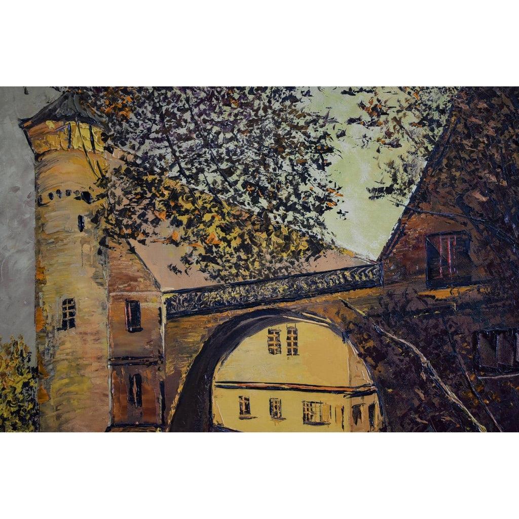 Otto Rut oil painting depicting a Fürstenau castle landscape Winckelmann Gallery