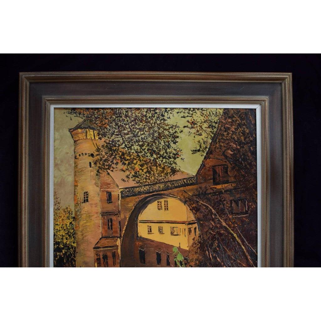 Otto Rut oil painting depicting a Fürstenau castle landscape Winckelmann Gallery