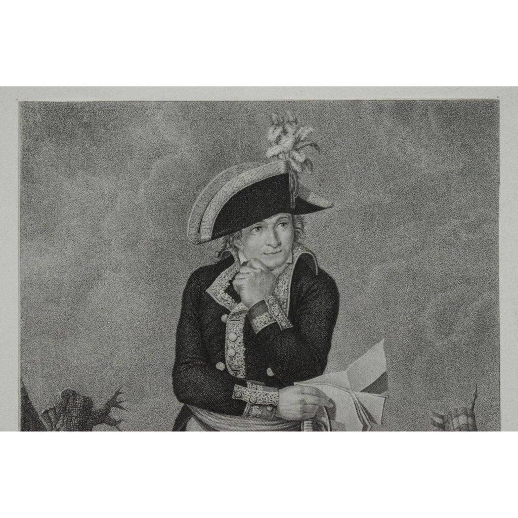 Philippe Lefèvre engraving portrait of the general Pichegru Winckelmann Gallery