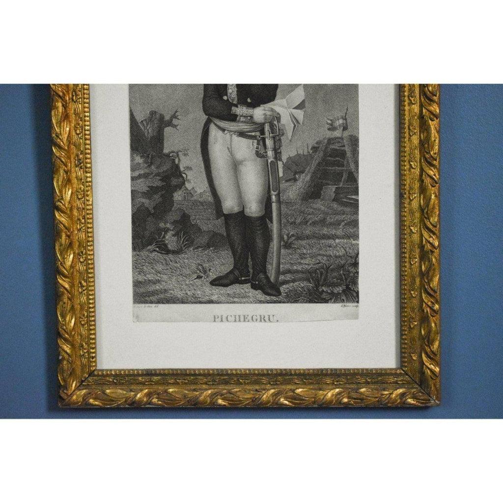Philippe Lefèvre engraving portrait of the general Pichegru Winckelmann Gallery