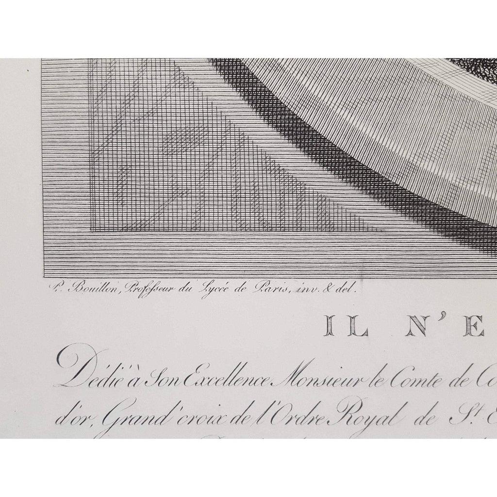 Pierre Audouin engraving scene depicting a girl with an arrow Winckelmann Gallery