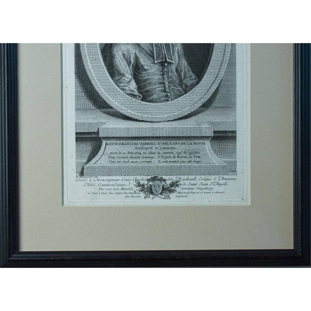 Vincenzio Vangelisti engraving portrait of Louis François Orléans De La Motte Winckelmann Gallery