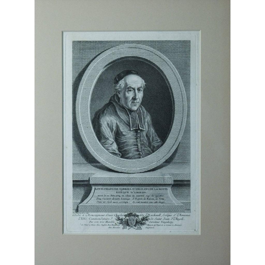 Vincenzio Vangelisti engraving portrait of Louis François Orléans De La Motte Winckelmann Gallery