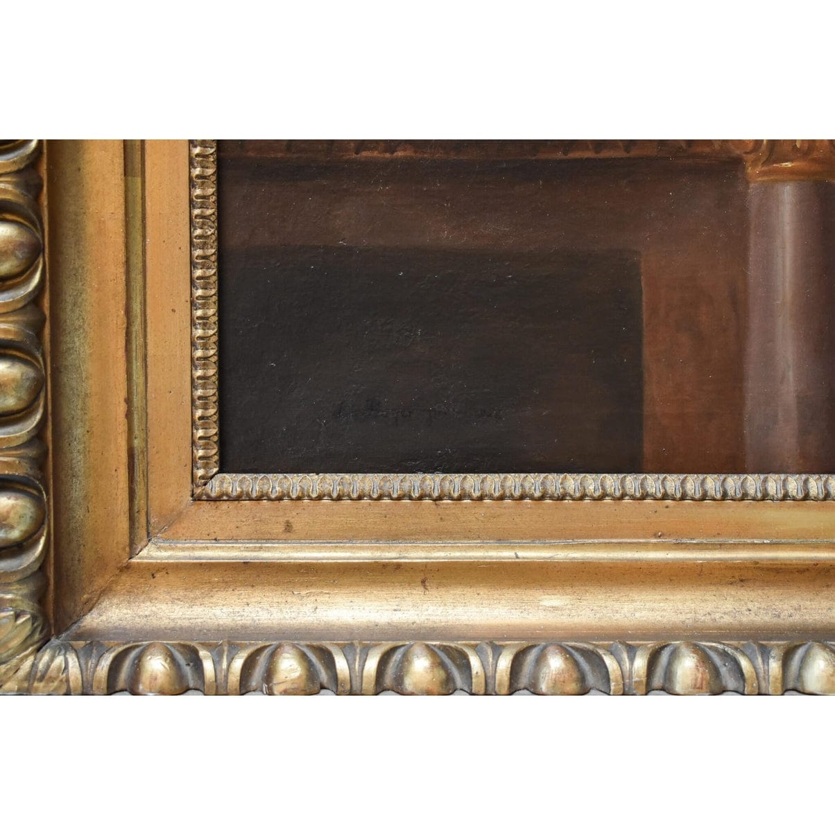 Original 1822 oil painting by Anton Bayer, seated woman in Empire dress, for sale at Winckelmann Gallery