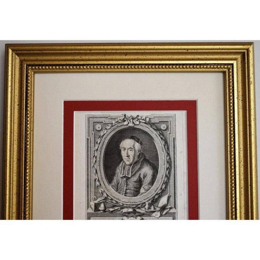 François Hubert engraving portrait of Louis D'Orléans de la Motte Winckelmann Gallery