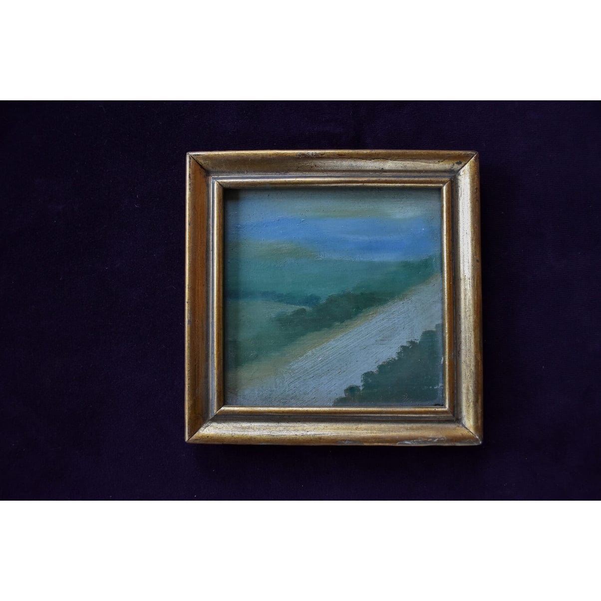 Original set five oil painting landscapes by Spanish artist Pep Camps for sale at Winckelmann Gallery