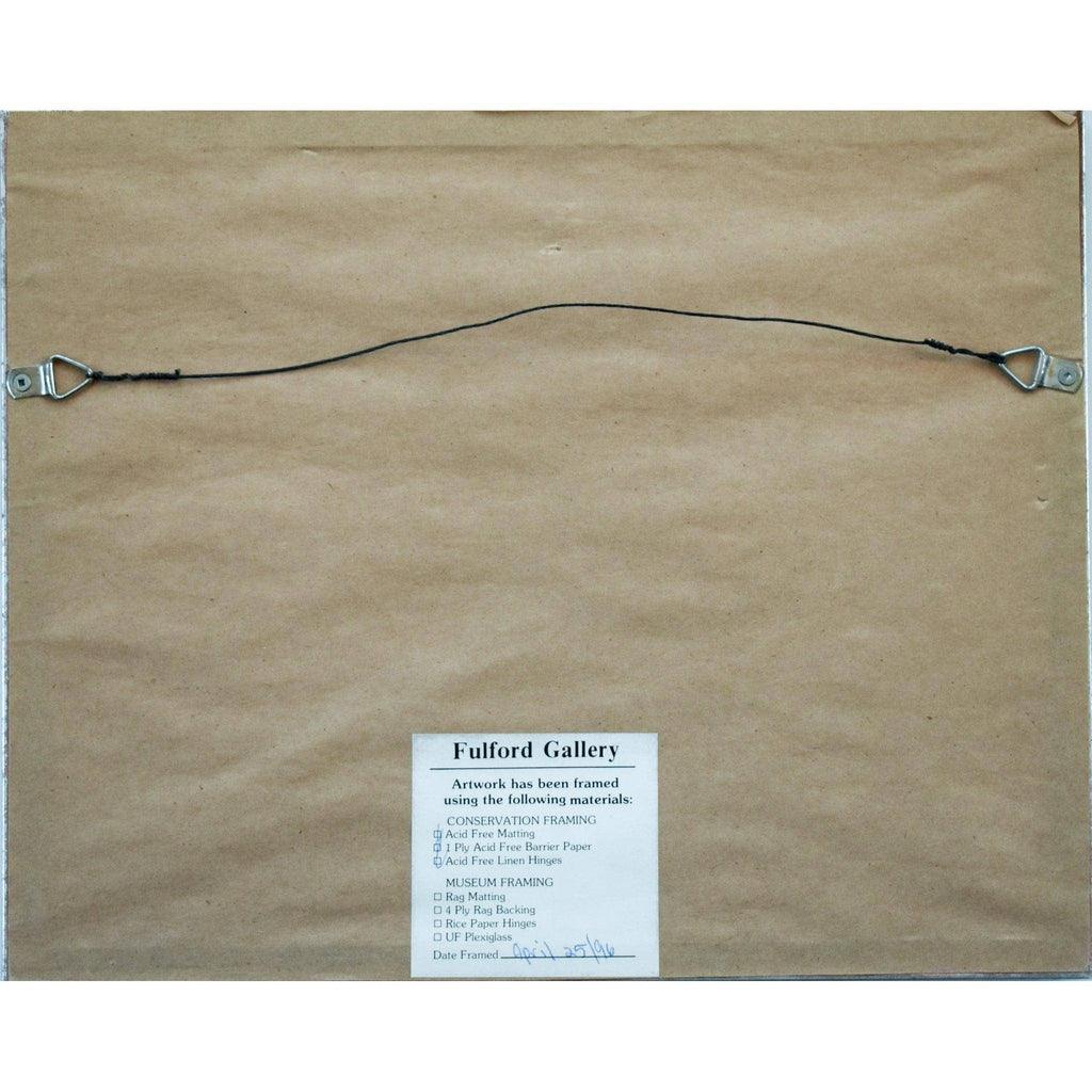 Verso back of Rowlandson Doctor Syntax 1813 aquatint showing paper