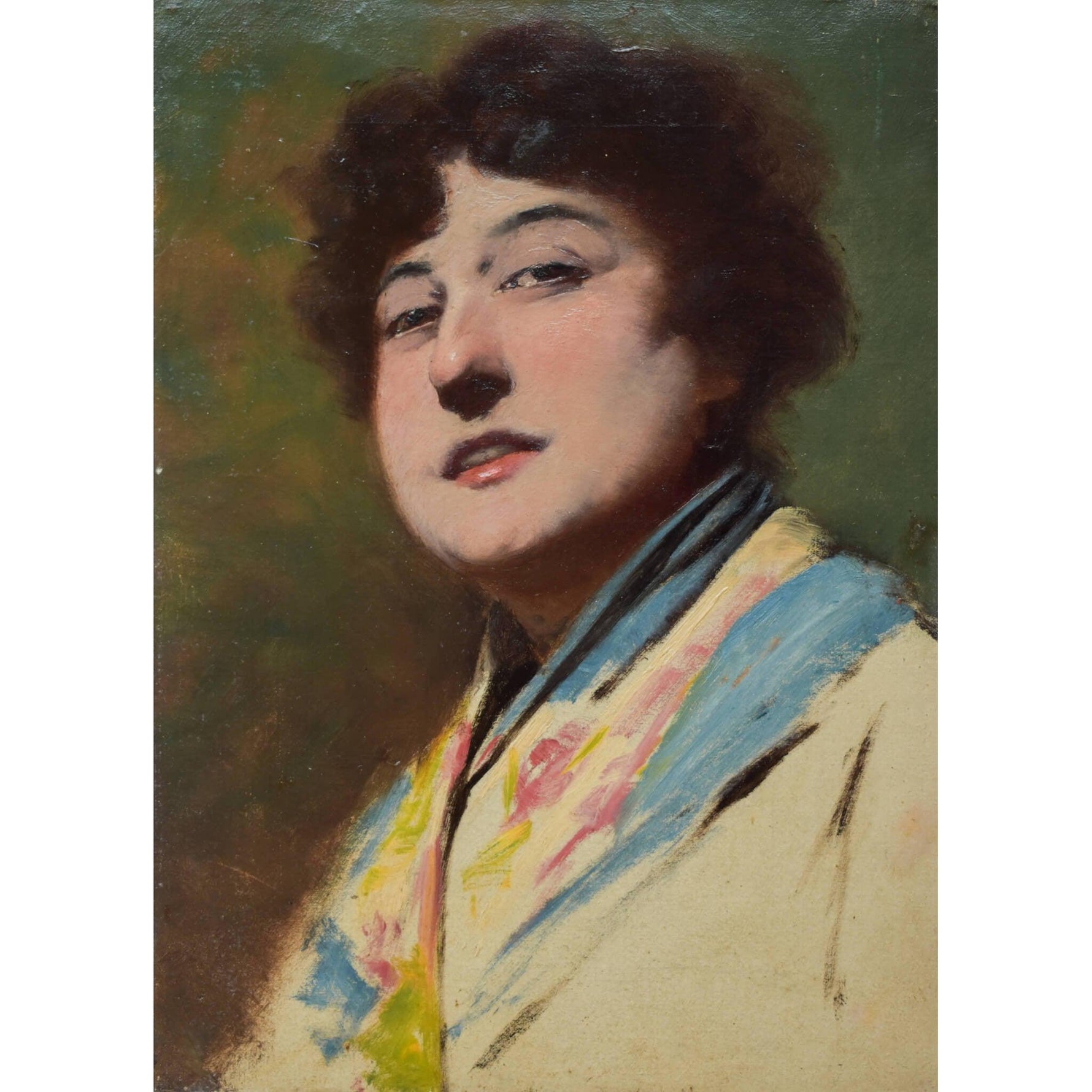 19th Century French School - Portrait Of A Woman With Kimono - Winckelmann Gallery