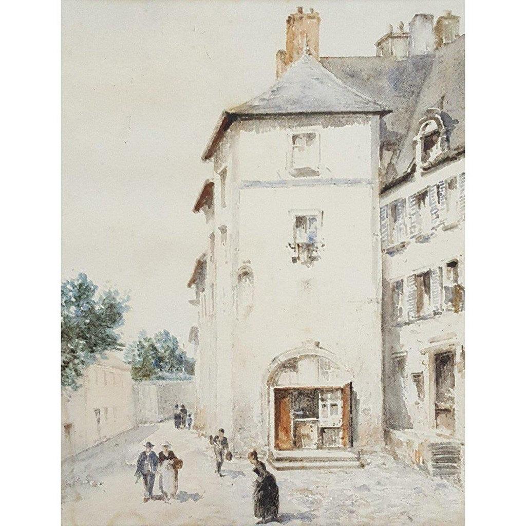 Auguste Herst Village Street Scene – Circa 1890