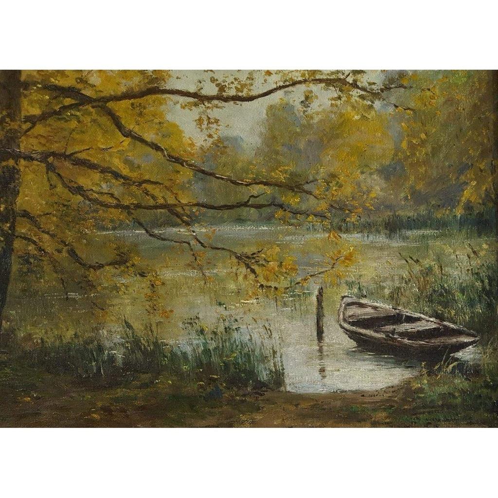 Fernand Rogeron Autumn Morning, Edge of the River - 1927