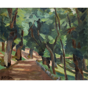 Forest Trail Landscape - Gaston Zelger