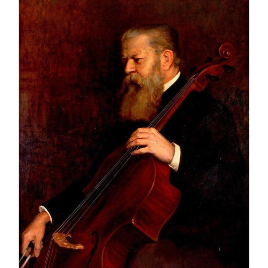German School The Cello Player - Circa 1890