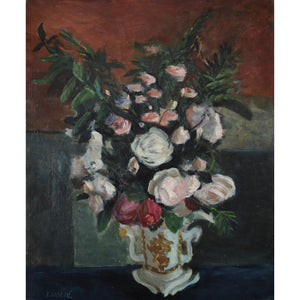 Joseph Laulié - Flowers Bouquet In A Vase