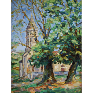 Landscape with a Church - François Sauvageot