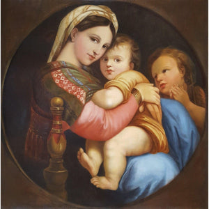 Madonna of the Chair, after Raphael – French School