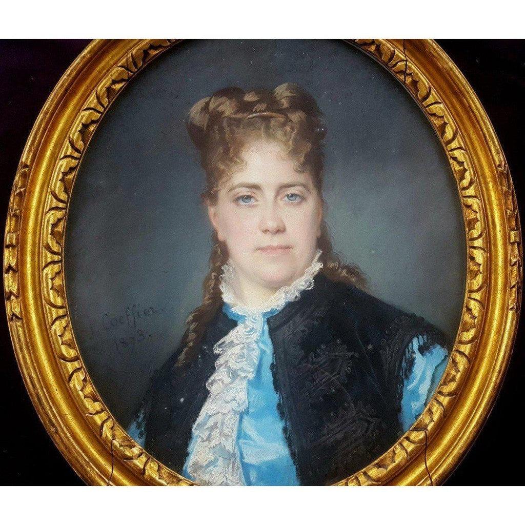 Pauline Adrienne Coeffier Portrait of a Woman - 1873