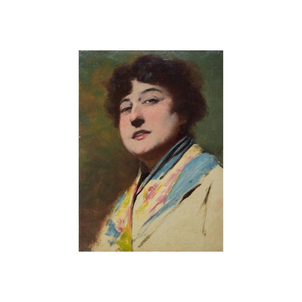 Portrait Of A Woman With Kimono
