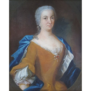 Portrait of a Lady Louis XV Period – 18th Century French School