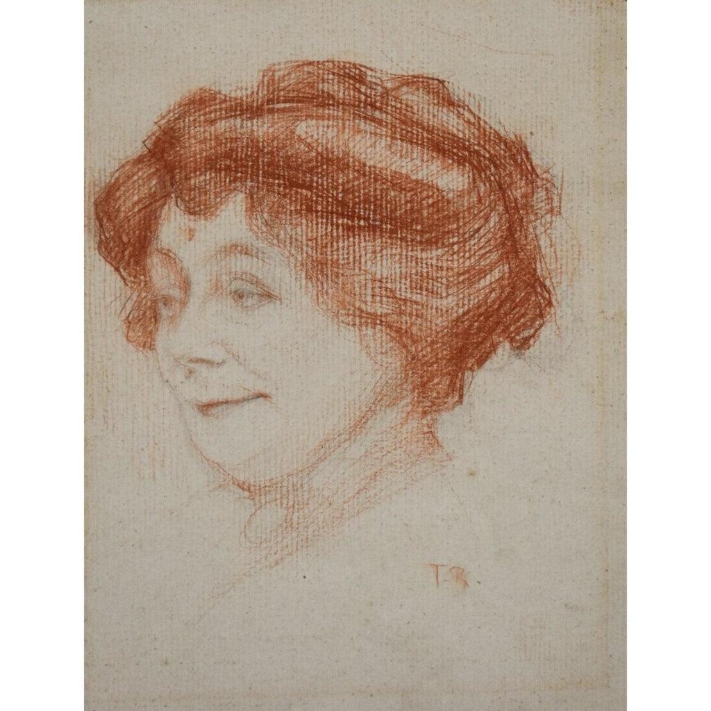 Theodore Riehl Théodore Riehl – Portrait of Mme Oudart – Winckelmann Gallery