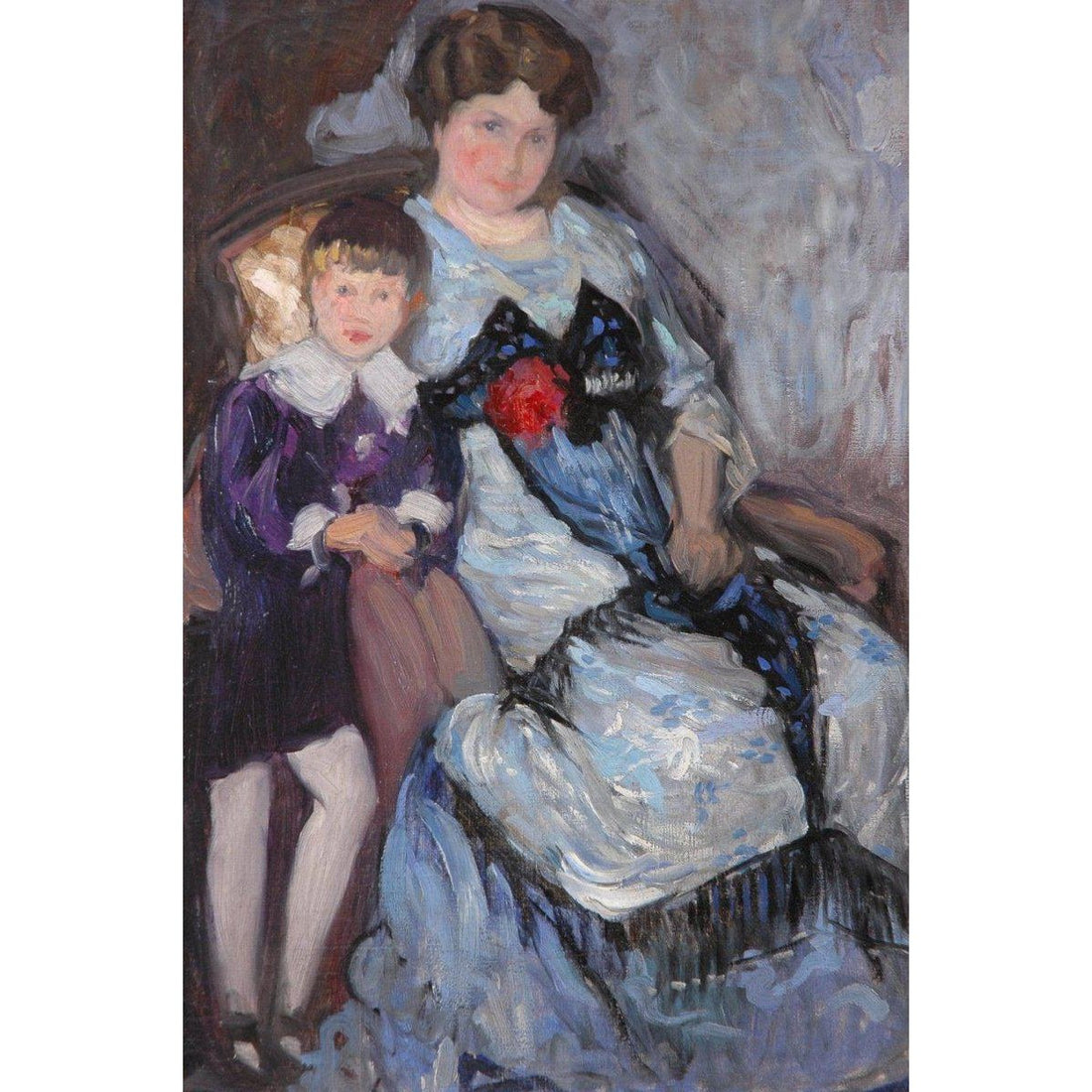 Belgian School - Portrait of a Mother and Child - 1906 - Winckelmann Gallery