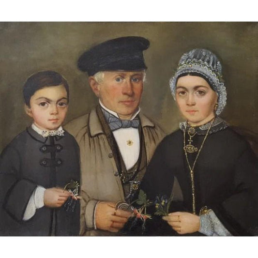 Family Portrait – French School - Winckelmann Gallery