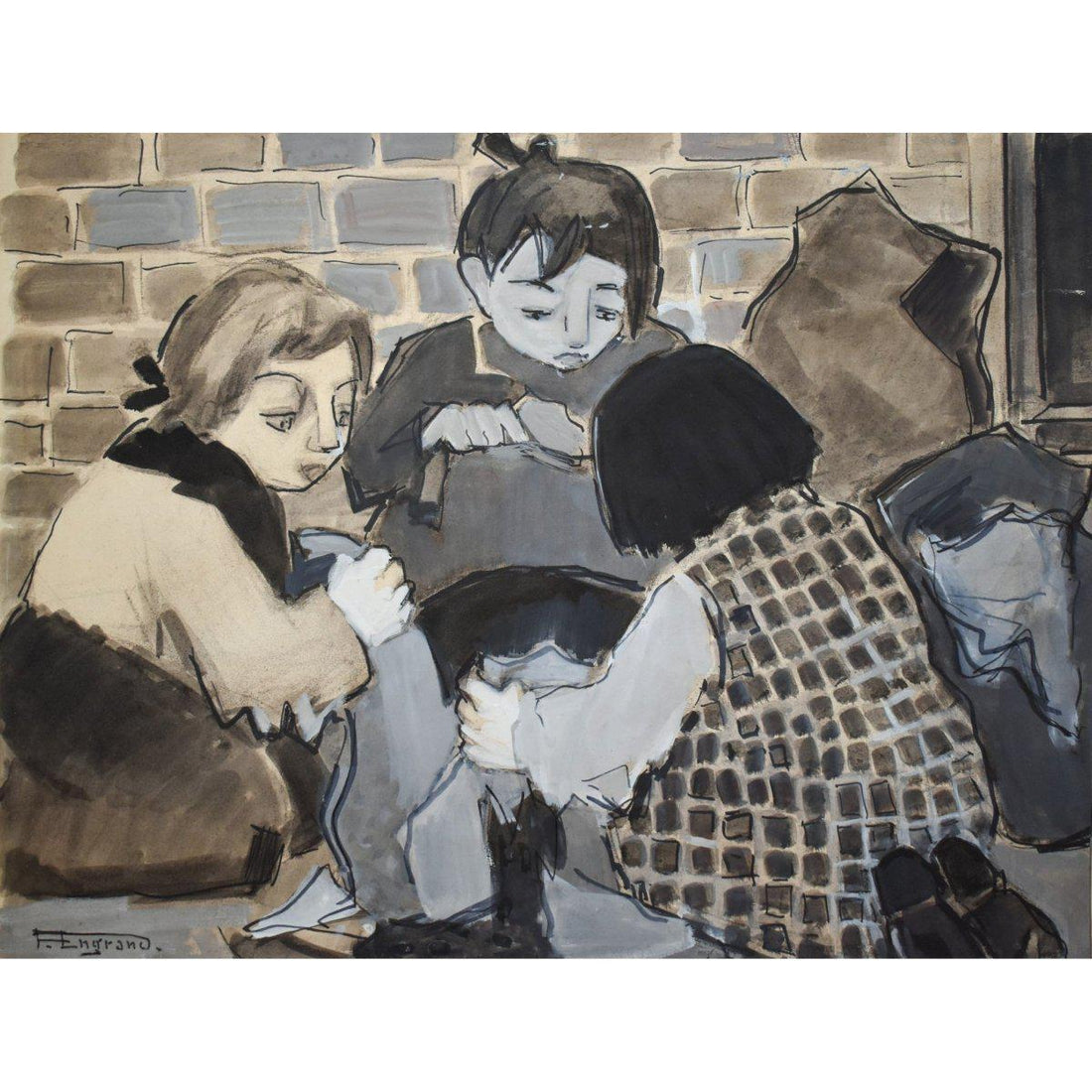 Félicie Engrand - The Ragpickers Children - Winckelmann Gallery
