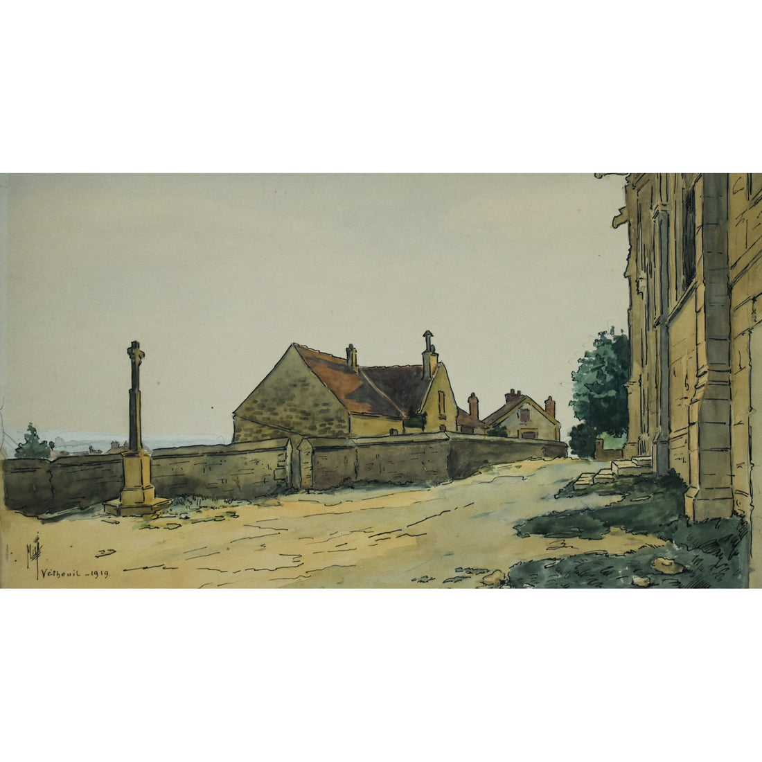 Ferdinand Misti-Mifliez – View of Vetheuil - Winckelmann Gallery