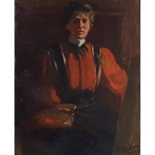 Flora Thomas - Self-Portrait - 1906 - Winckelmann Gallery