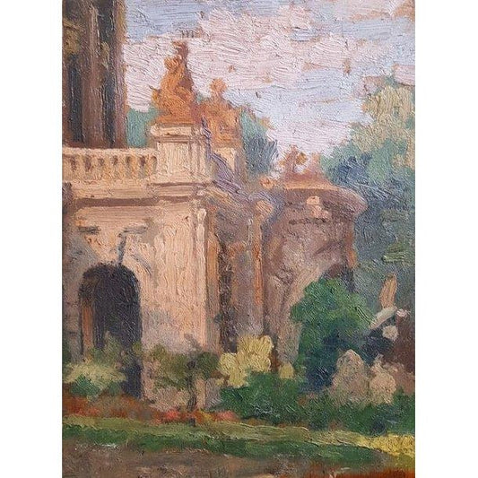 François Bulens - Un coin du Trocadéro - Circa 1920 - Winckelmann Gallery