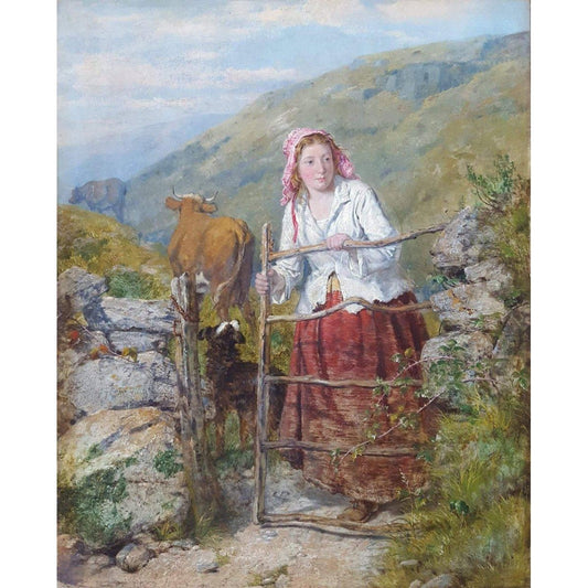 Frederick T. Edwards – Peasant Girl – Circa 1865 - Winckelmann Gallery
