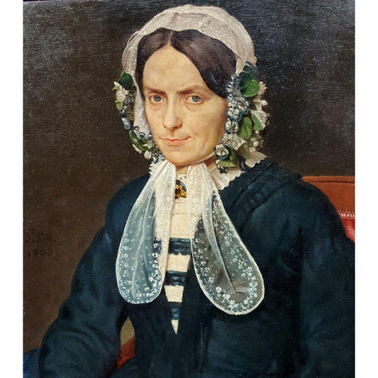 French School - Portrait of a Woman - 1853 - Winckelmann Gallery