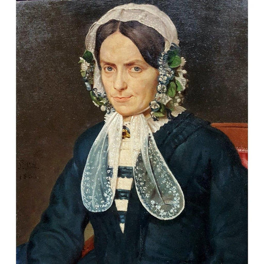 French School - Portrait of a Woman - 1853 - Winckelmann Gallery