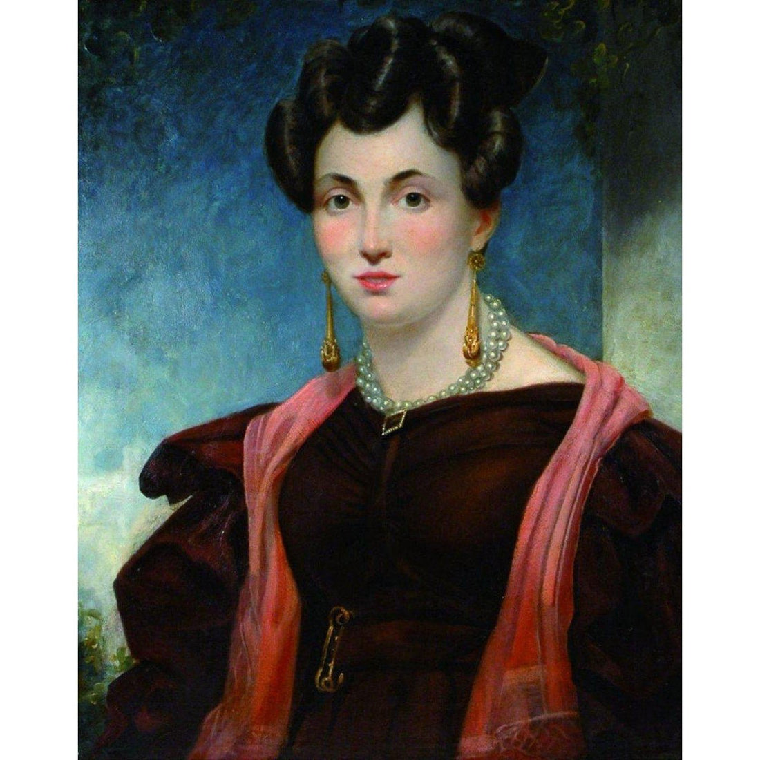 French School - Portrait of a Woman - Circa 1840 - Winckelmann Gallery