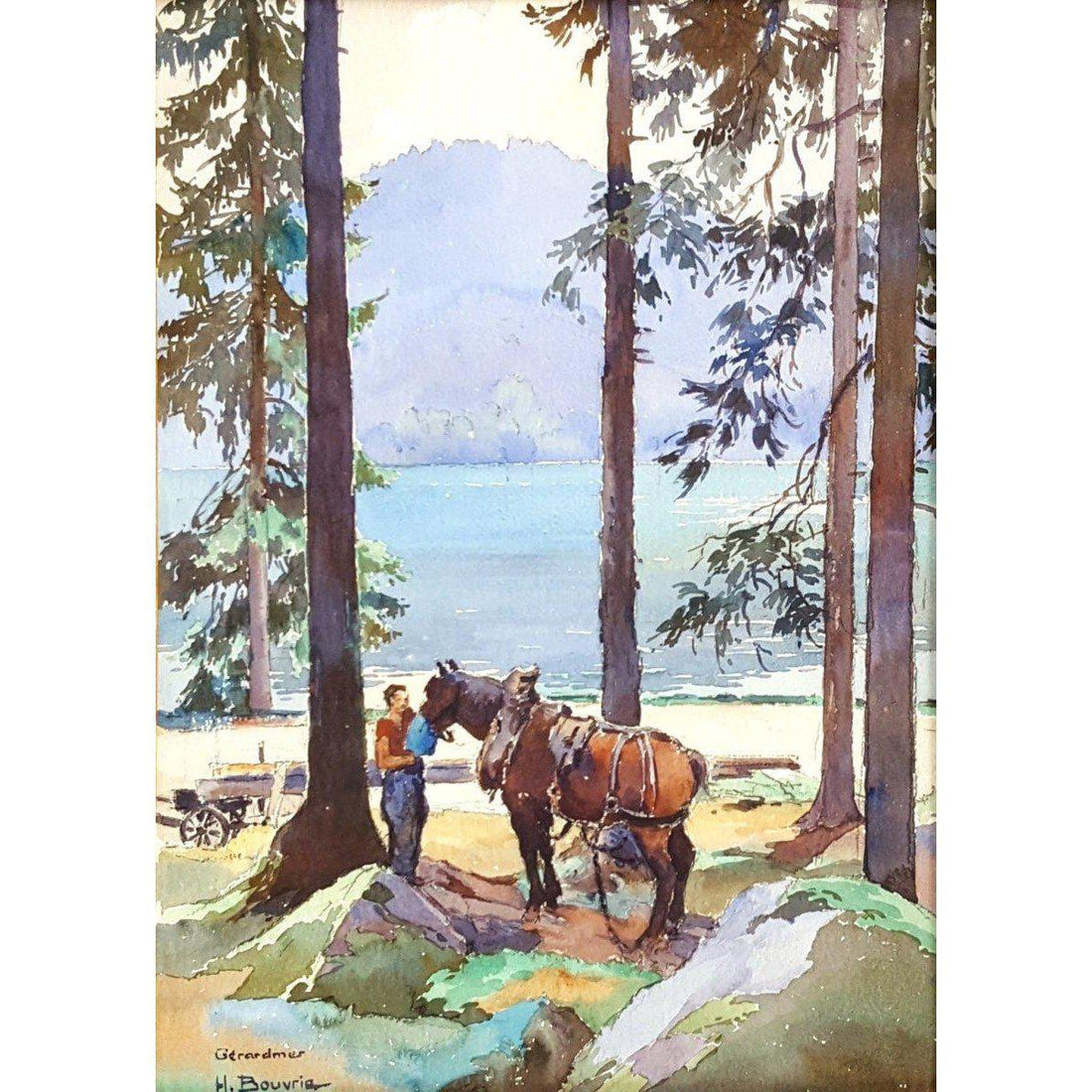 Henri Bouvrié - Gérardmer Lake - Winckelmann Gallery