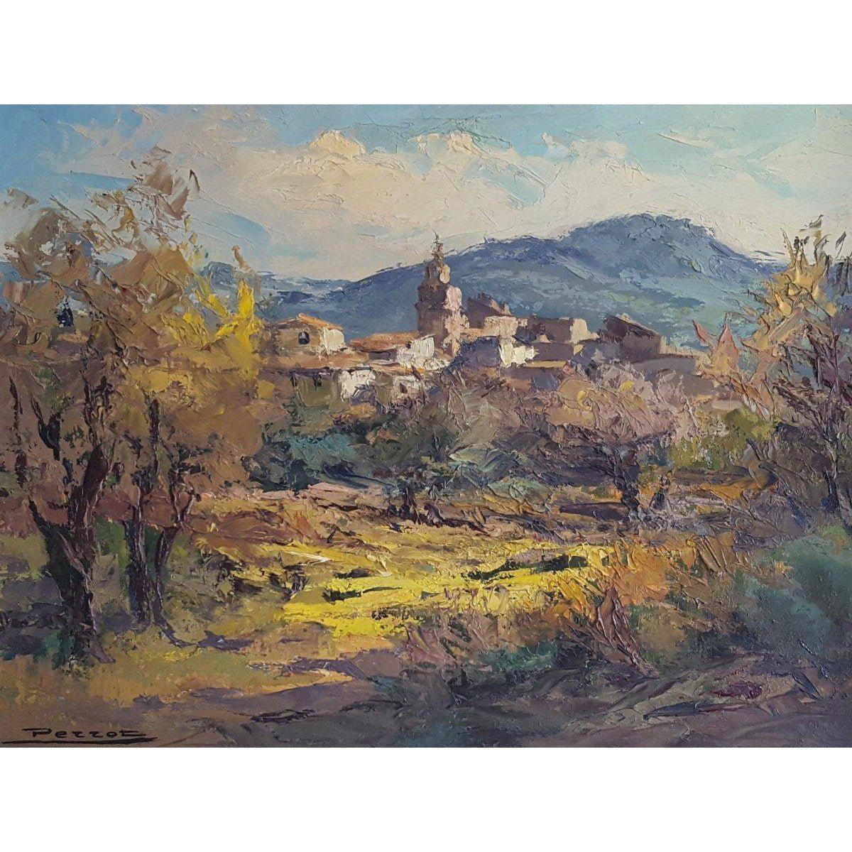 Henri Perrot – Village in Provence – Circa 1950 - Winckelmann Gallery
