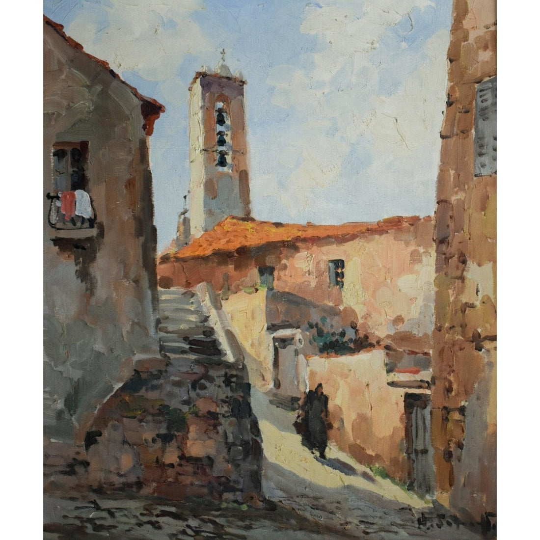 Henri Schaeffer – Village Street in Corsica - Winckelmann Gallery