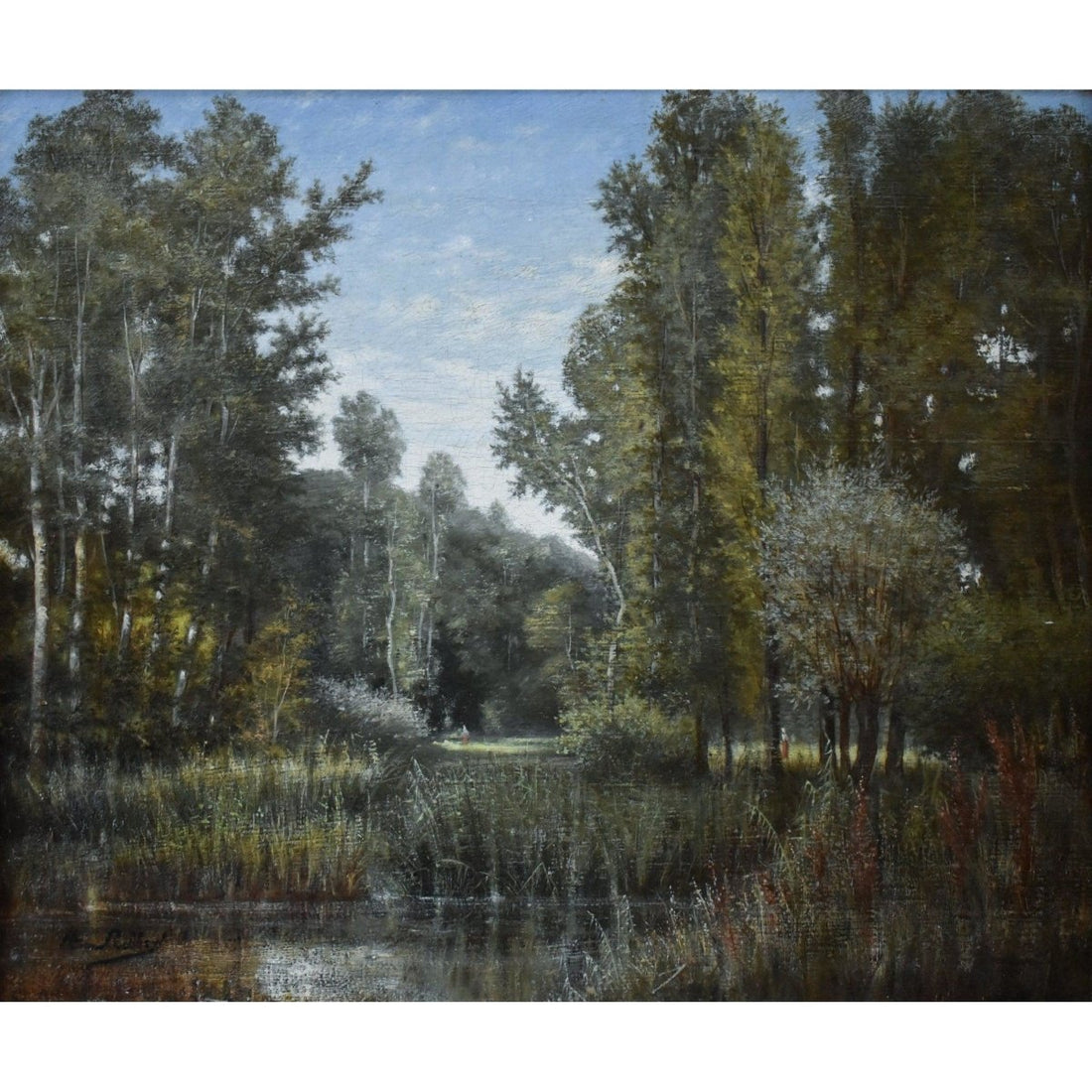 Hippolyte Ribbrol – A Stream in the Woods - Winckelmann Gallery