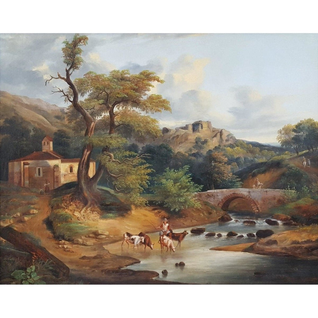 Italian School - Country Landscape - End of 18th Century - Winckelmann Gallery