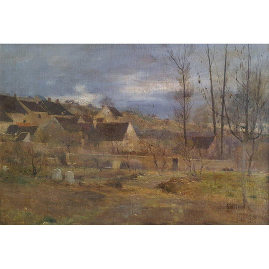 Joseph Paul Meslé – Autumn View of a Village – Circa 1920 - Winckelmann Gallery