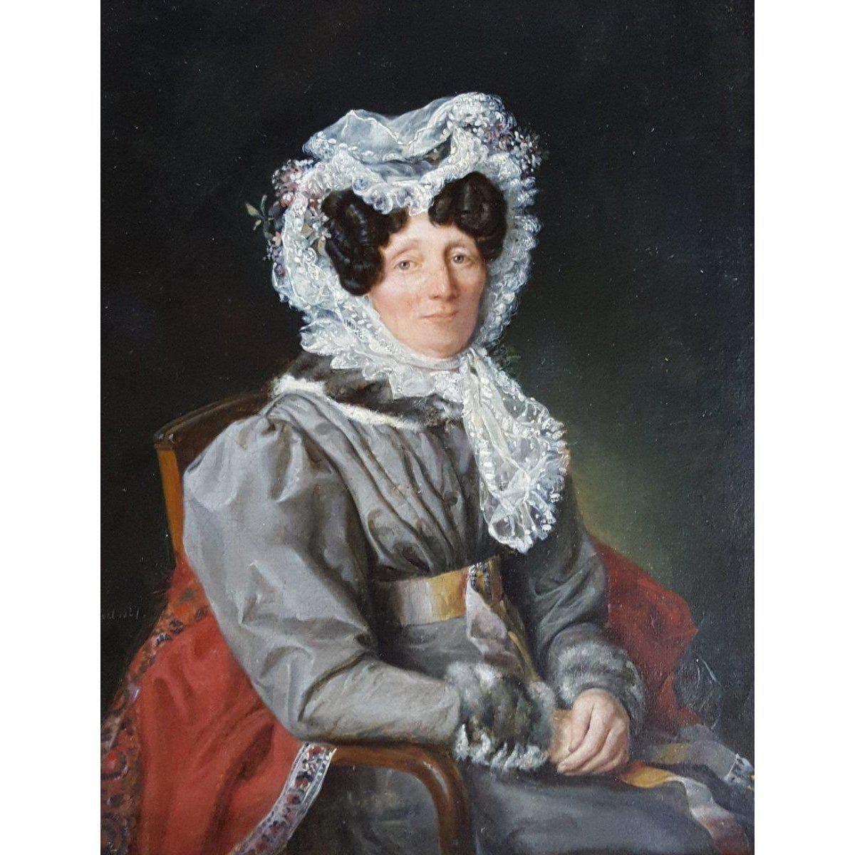 Louis Krevel – Portrait of Mme Faber – 1827 - Winckelmann Gallery