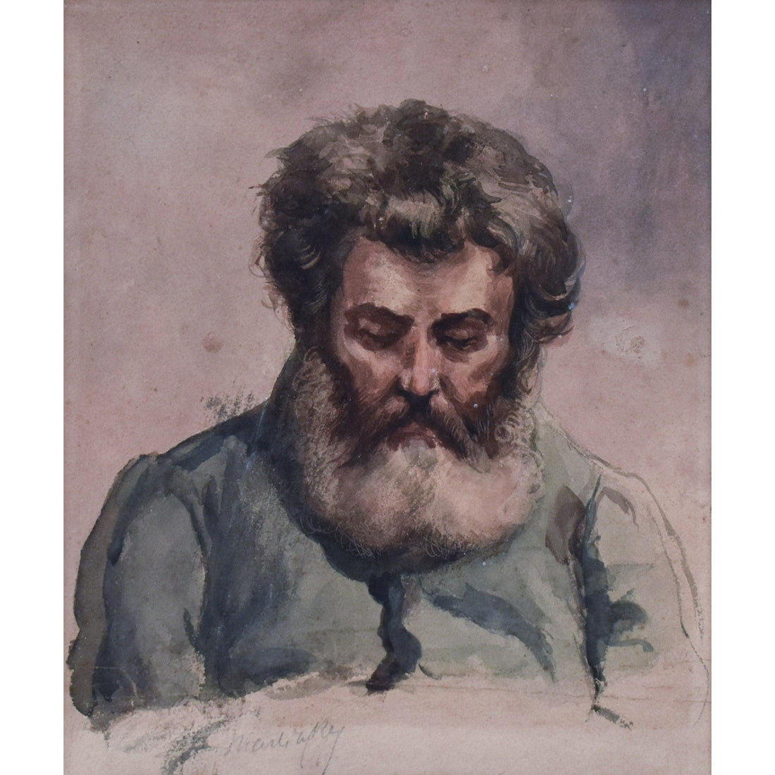 Louis-Martin Rey – Portrait of a Bearded Man - Winckelmann Gallery