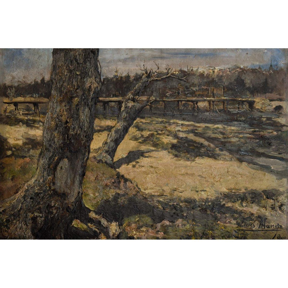 Luis Manero – Landscape with a Bridge - Winckelmann Gallery